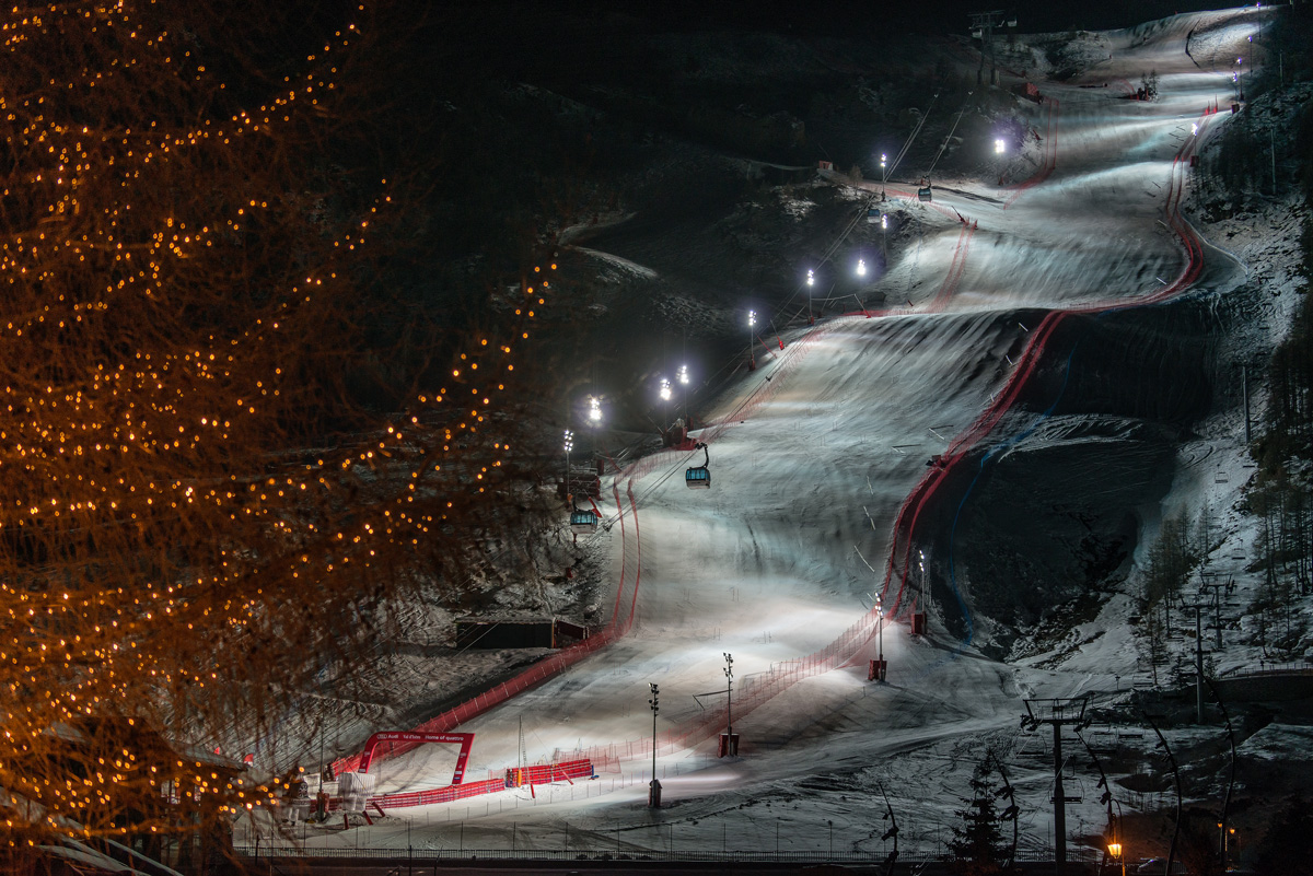 Bellevarde, la piste de ski de compétition de Val d'Isère