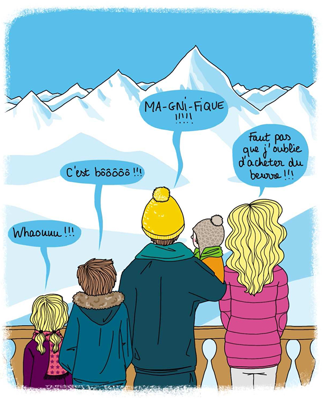 Les Vacances Au Ski Illustrées Par Astrid M France