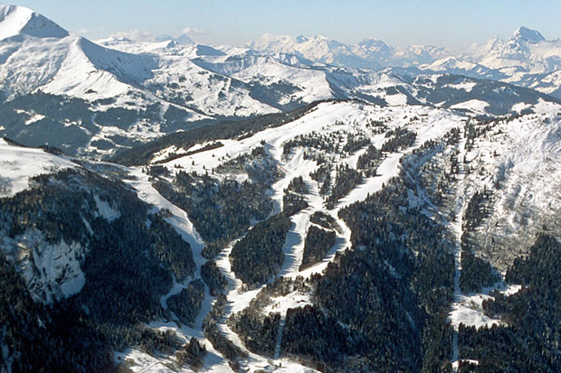 La verte, piste de ski mythique de Flaine