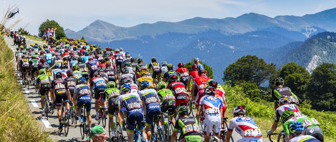 Le Tour de France in the French Mountains