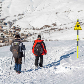 Chemins piétons du domaine skiable