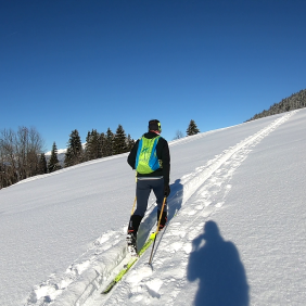 Sortie initiation au ski de randonnée avec un moniteur