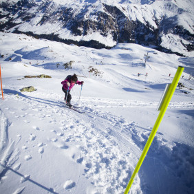 Les Traces de ski de randonnée balisées