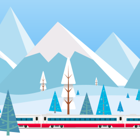 Cet hiver, prenez le train pour vous rendre en station ! 
